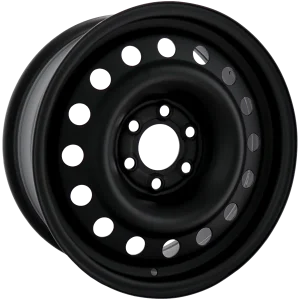 Envy Wheels – NX4 STEEL WHEEL – Black – 16″x6.5″ 25mm – All weather Wheels – NX41665